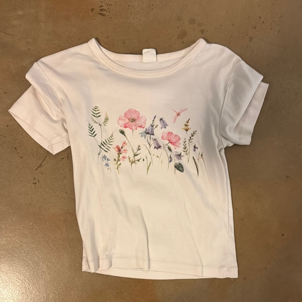 Floral White T-Shirt